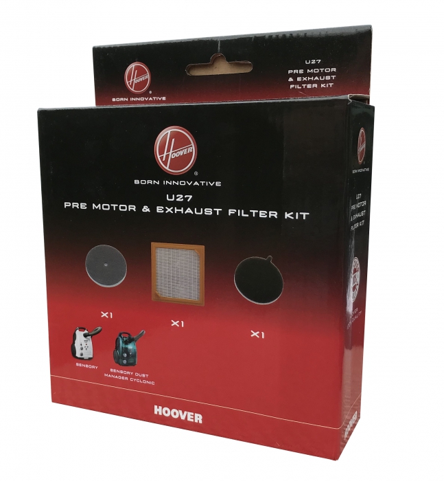 KIT FILTRE HEPA U27 - Sortie moteur + filtre pré-moteur pour