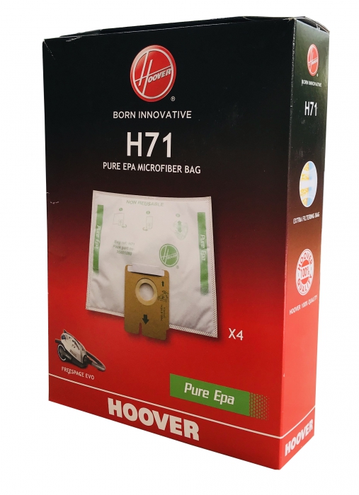 x4 sacs aspirateur HOOVER H71 lot de 4 sacs microfibre haute