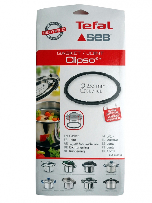 Joint couvercle cocotte SEB CLIPSO CONTROL 8L / 10L