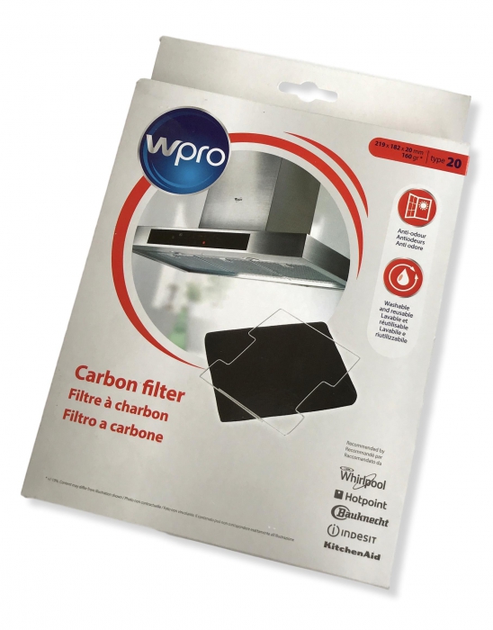 Filtre charbon actif hotte WHIRLPOOL AKR666/IX