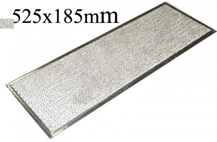 Filtre métallique universel à découper 570X470x2 mm - Hotte