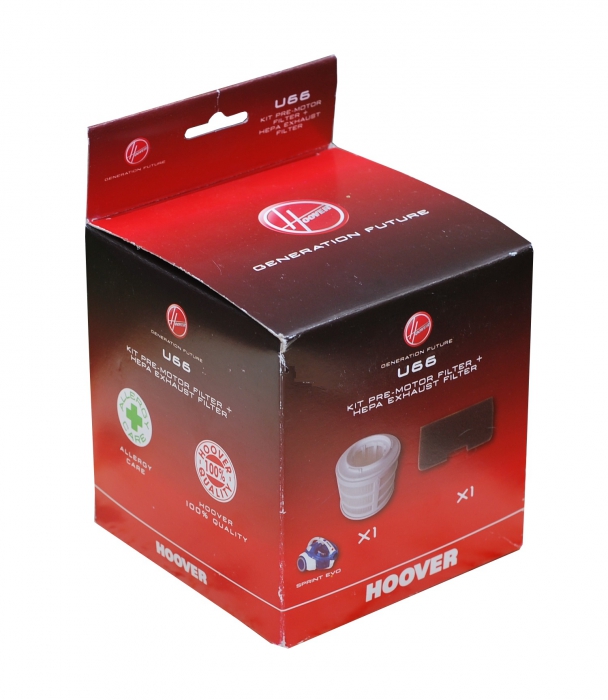 Kit filtration U66 aspirateur sans sac HOOVER SPRINT EVO Kit filtration U66 aspirateur sans sac HOOVER SPRINT EVO