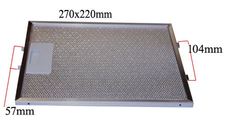 Filtre metallique hotte WHIRLPOOL AKR689IX