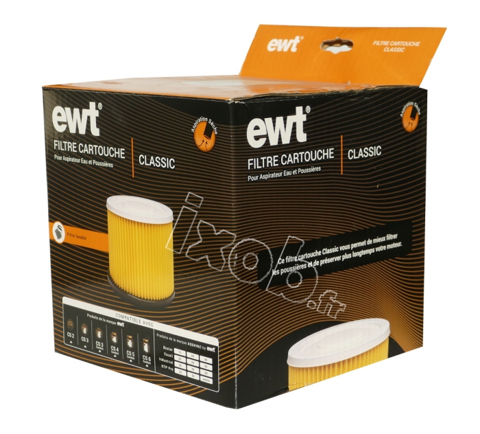 Cartouche filtrante d'origine aspirateur EWT CS2