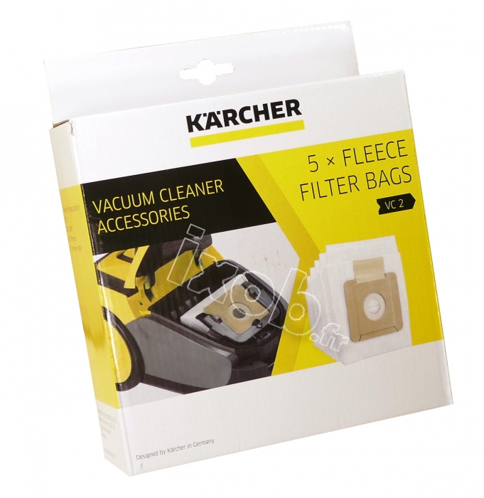 5 sacs originaux aspirateur KARCHER VC2