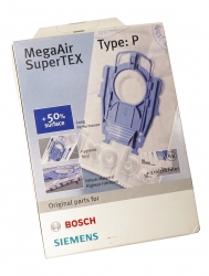 4 sacs TYPE P aspirateur BOSCH BSG82212/07
