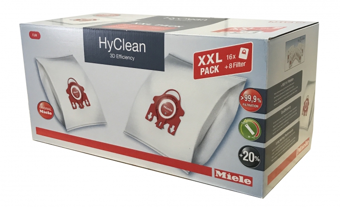 Filtre et sacs pour aspirateur AirClean de Miele (3D F/J/M