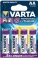 4 piles LR6 PROFESSIONNAL LITHIUM - 1.5V - AA