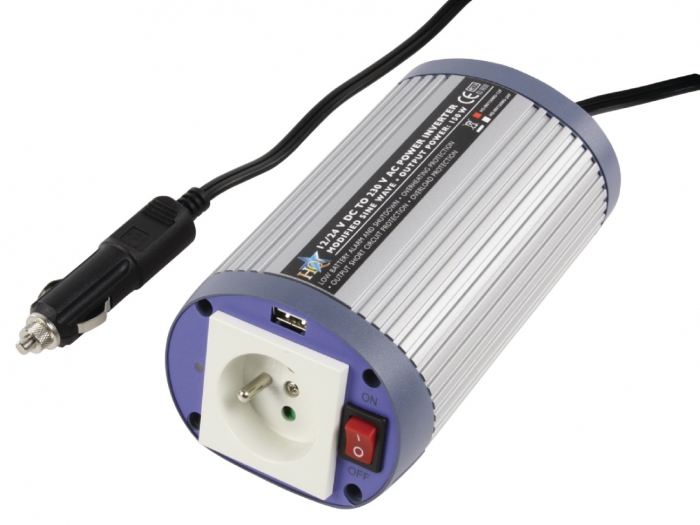 Convertisseur 12V / 230V sur allume cigare voiture - bateau