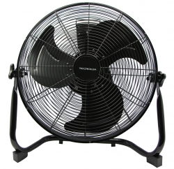 Ventilateur noir sur sol 45cm - 100W