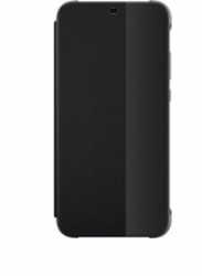 Etuit a rabat noir HUAWEI  P20 LITE smart view flip