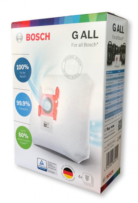 4 sacs type G-all aspirateur BOSCH BGL3K432 - GL-30