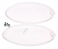 2 caches transparent lampe BEKO CTB6407XH hotte