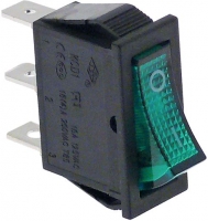 Interrupteur unipolaire vert 16a 250v Universelle BOUTON -