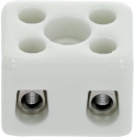 Bornier 2 poles en ceramique -