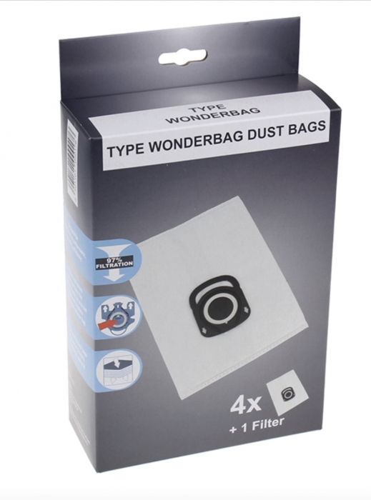 4 sacs aspirateur ROWENTA RO6176EA - GREEN FORCE EFFITECH - Microfibre