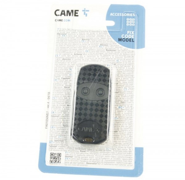 T&eacute;l&eacute;commande portail CAME T432 2 canaux AM 433,92 MHz