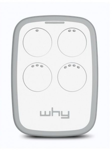 T&eacute;l&eacute;commande universelle WHY EVO 4 canaux blanc/gris