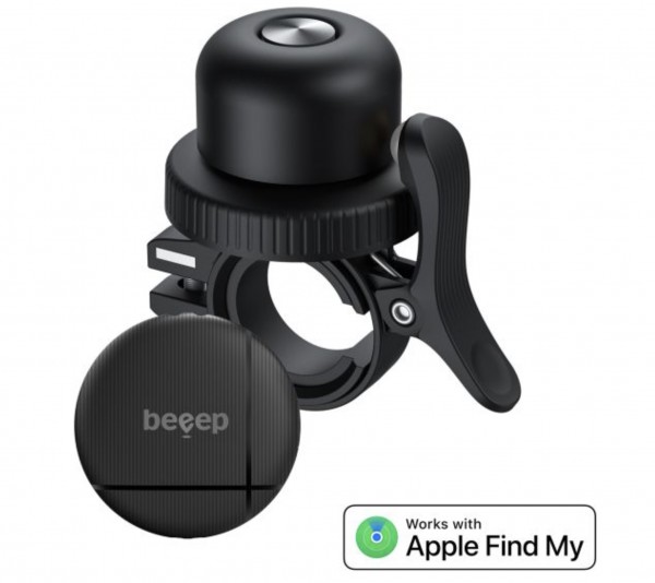 BEEEP BeTag Find My noir APPLE & sonnette v&eacute;lo