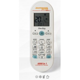 T&eacute;l&eacute;commande universelle climatiseur Superior AirCo 6000 in 1