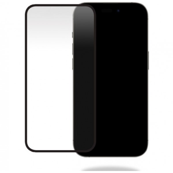 Protection écran bord noir compatible iPhone 15 Pro