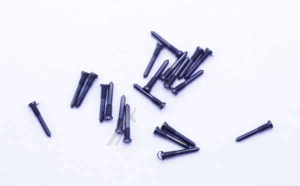 KIT DE VIS DE BOÎTIER NOIR (INFÉRIEUR) (10 PIÈCES) POUR iPhone X