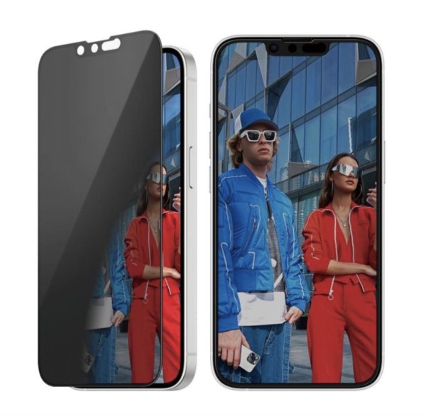 Protection écran confidentialité PanzerGlass Ultra Wide Fit avec aligneur pour iPhone 16e