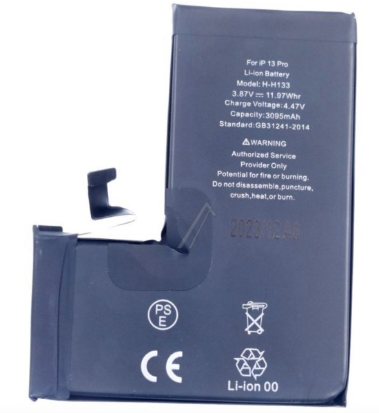 3,87V-3095MAH ACCU COMPATIBLE POUR iPhone 13 PRO AVEC ADHESIF