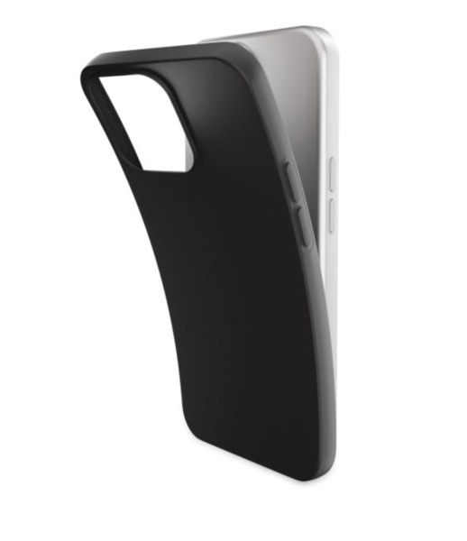 Coque caoutchouc noire mate Mobilize pour iPhone 16 Pro Max