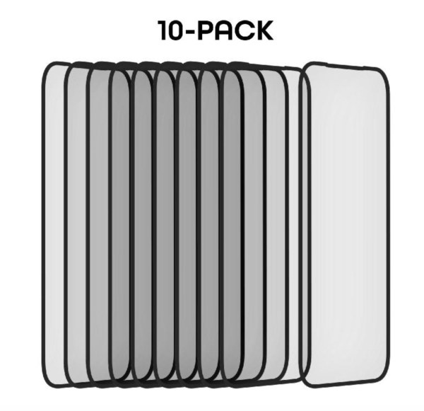 Protection écran X-Guard contour noir pour iPhone 16 Pro Max - lot de 10