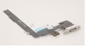 Nappe de charge et port titane blanc pour iPhone 16 Pro Max
