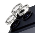 Protection caméra PanzerGlass Hoops argent pour iPhone 16 Pro