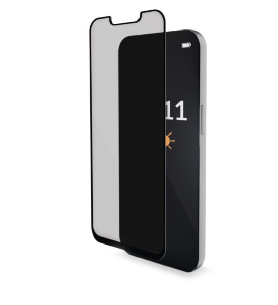 Protection écran confidentialité Mobilize bord noir pour iPhone 16 Pro