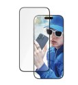 Protection écran céramique PanzerGlass bord noir coupe large pour iPhone 16 Pro