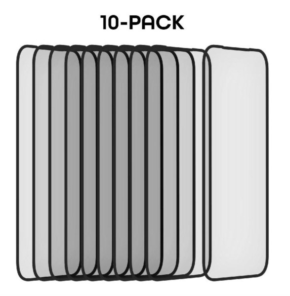 Lot de 10 protections écran Mobilize bord noir pour iPhone 16 Pro