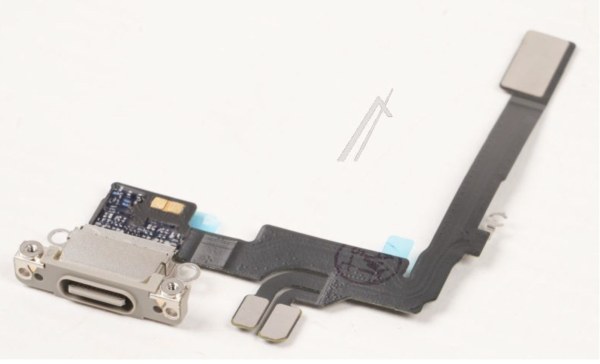 Nappe connecteur de charge titane naturel pour iPhone 16 Pro