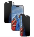 Protection écran confidentialité PanzerGlass coupe large avec aligneur pour iPhone 16 Pro