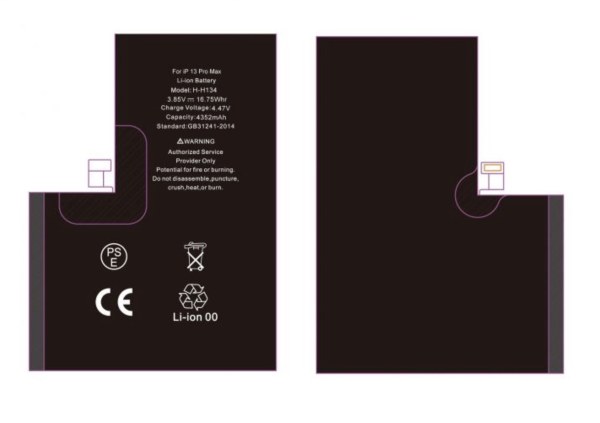 Batterie compatible 4352 mAh pour iPhone 13 Pro Max