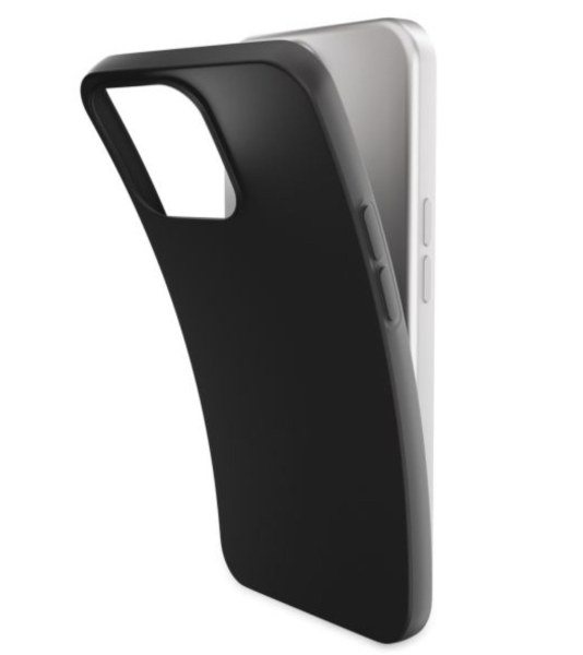 Coque Mobilize caoutchouc noir mat pour iPhone 16