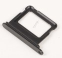 Tiroir SIM noir pour iPhone 16 Plus