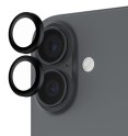 Protection caméra PanzerGlass Hoops noire pour iPhone 16 Plus