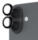 Protection cam&eacute;ra PanzerGlass Hoops noire pour iPhone 16 Plus