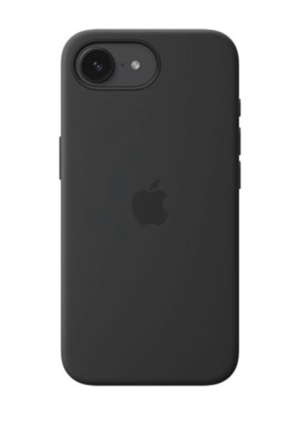 Coque silicone origine Apple noire pour iPhone 16e