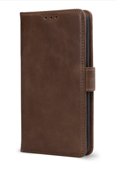 Étui cuir Mobilize marron pour iPhone 16e