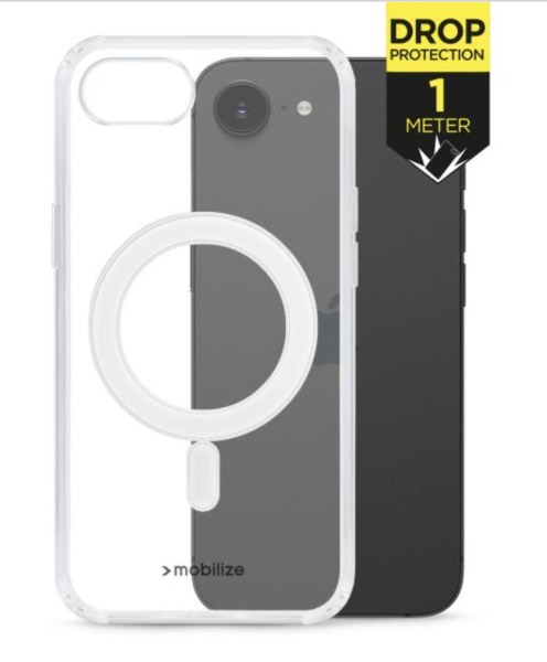 Coque Mobilize Naked MagSafe transparente pour iPhone 16e