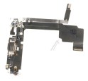 Nappe de charge avec port noir pour iPhone 15 Pro Max