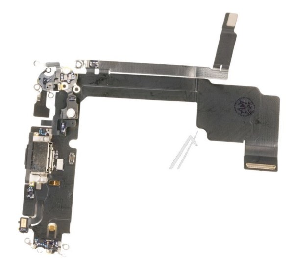 Nappe de charge avec port noir pour iPhone 15 Pro Max