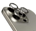 Protection caméra PanzerGlass titane naturel pour iPhone 15 Pro / 15 Pro Max
