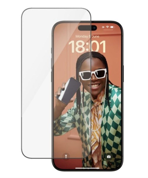 Protection écran PanzerGlass Ultra-Wide Fit pour iPhone 15 Pro Max