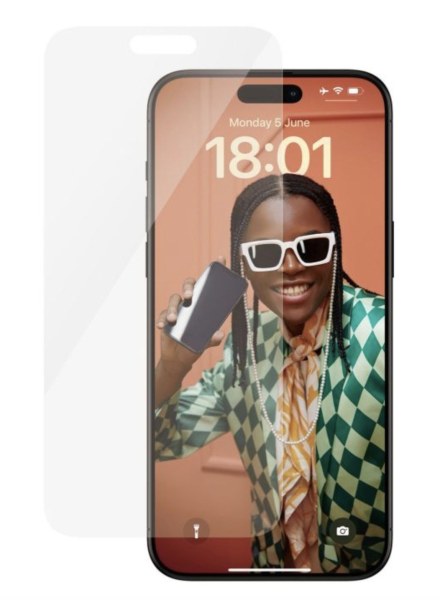 Protection écran PanzerGlass Classic Fit pour iPhone 15 Pro Max